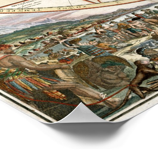 1766世界地図 ポスター (角)