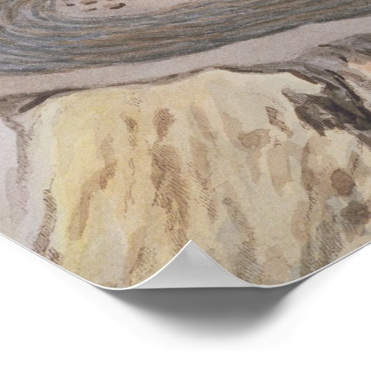 1767年以前のヴェスビウスの円錐のインテリア ポスター (角)