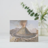 1767年以前のヴェスビウスの円錐のインテリア ポストカード (スタンド正面)