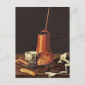 1770年のチョコレートを飲む静かな生活 ポストカード (正面)