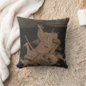 1770年頃夜に戦っている武士 クッション (ブランケット)