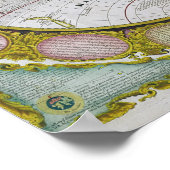 1770年～97年の新しく正しい世界地図 ポスター (角)