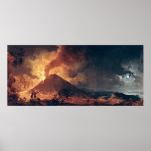 1771年にヴェスヴィオの噴火 ポスター