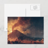 1771年の山・ベスビウスの噴火 ポストカード (正面/裏面)