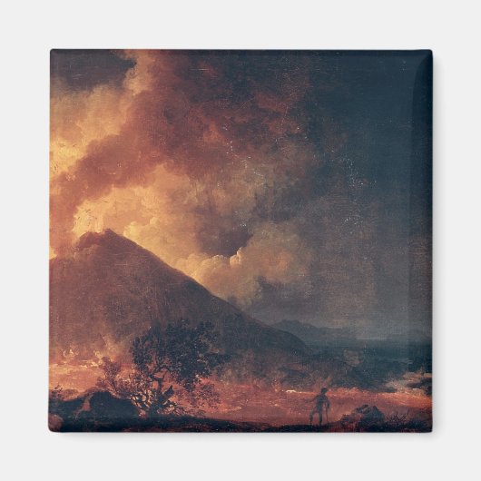 1771年の山・ベスビウスの噴火 マグネット (正面)