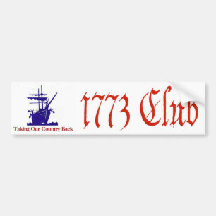 1773人のクラブバンパーステッカー バンパーステッカー