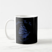 1773年から紅茶をこぼしまくるアメリカ独立記念日 ジョークTシャツ コーヒーマグカップ (左)
