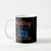 1773年から紅茶をこぼしまくる独立記念日 コーヒーマグカップ (左)
