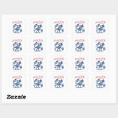 1773年から紅茶をこぼし続ける かわいい引用 スクエアシール (シート)