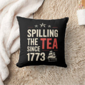 1773年から紅茶を溢す7月4日の愛国心 クッション (ブランケット)