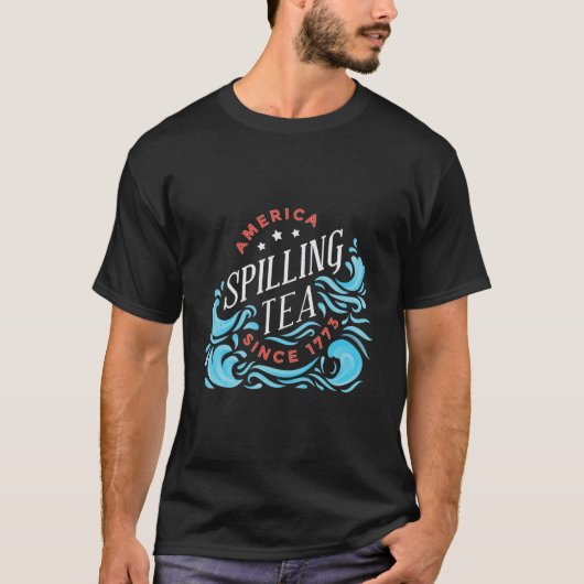 1773年から続くお茶 – 独立おもしろい日 Tシャツ (正面)