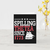 1773年から続く独立記念日のティースパilling カード (黄色い花)
