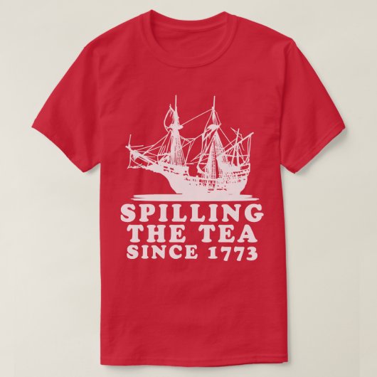 1773年から茶を注ぐ2 Tシャツ (デザイン正面)