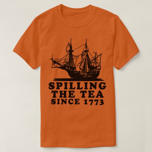 1773年から茶を注ぐ3 Tシャツ (デザイン正面)