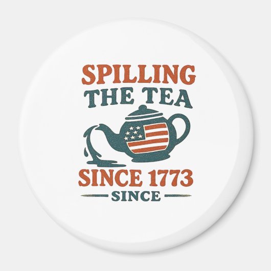 1773年から茶を注クラシックぐ マグネット (正面)