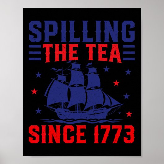 1773年から7月に茶を出すこと ポスター (正面)