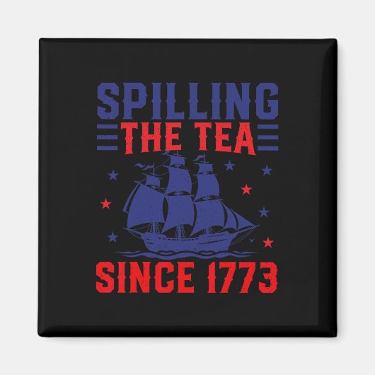 1773年から7月に茶を出すこと マグネット (正面)