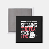 1773年から7月4日にお茶を注ぐ マグネット (正面/裏面)