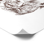 1773年に愛国的なアメリカ人4世から紅茶をこぼしたもの ポスター (角)