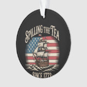 1773年のミーム以来のお茶のスピおもしろいリング オーナメント (正面)