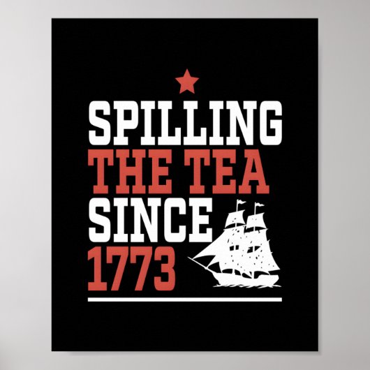 1773年のミーム以来のお茶のスピおもしろいリング ポスター (正面)