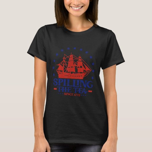 1773年の歴史の茶の湯から7月のこぼれ Tシャツ (正面)