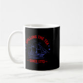 1773年の歴史Te以来、7月4日にお茶を注いだ コーヒーマグカップ (左)