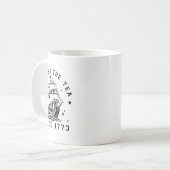 1773年の歴史Te以来、7月4日にお茶を注いだ コーヒーマグカップ (正面左)