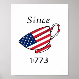 1773年の特大から茶をこぼすこと ポスター