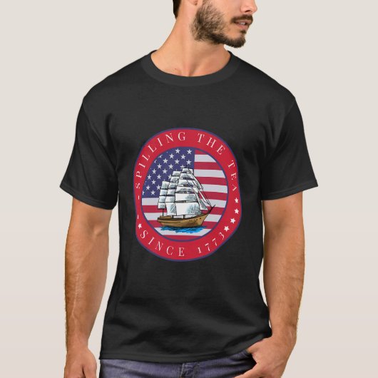 1773年の7月4日ヴィンテージ Tシャツ (正面)