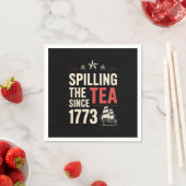 1773年以来紅茶を溢す7月4日の愛国心  スタンダードカクテルナプキン (インサイチュ)