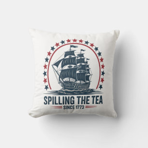 1773年4月4日から7月4日までにお茶を注いだ クッション