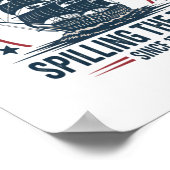 1773年4月4日から7月4日までにお茶を注いだ ポスター (角)