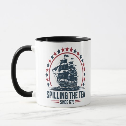 1773年4月4日から7月4日までにお茶を注いだ マグカップ (左)