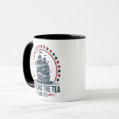 1773年4月4日から7月4日までにお茶を注いだ マグカップ (正面左)