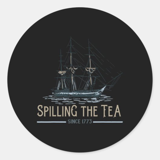 1773年4月4日から7月4日までにお茶を注いだ ラウンドシール (正面)