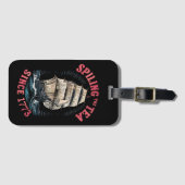 1773年7月4日から紅茶をこぼすこと ラゲッジタグ (正面横)