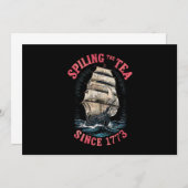 1773年7月4日から紅茶をこぼすこと 招待状 (正面/裏面)