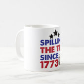 1773年7月4日から茶をこぼすこと コーヒーマグカップ (正面左)