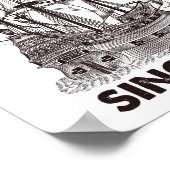 1773年7月4日から茶をこぼすこと ポスター (角)