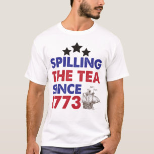 1773年7月4日から茶をこぼすこと Tシャツ