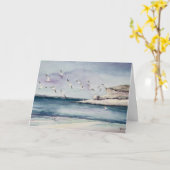 1774シーガルズアットサンディビーチマザーズデイカード カード (黄色い花)