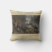 1775年9月、荒野を行くアーノルドの列 クッション (正面)