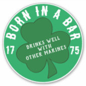 1775生まれ年のバーで シール (正面)