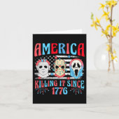1776おもしろい年のホラー4th以来、アメリカはそれを殺した カード (黄色い花)