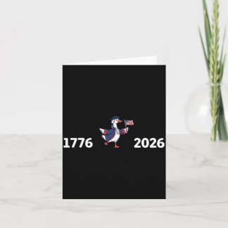 1776から2026年 アメリカ愛国者 鳥 フラッグ 250周年 カード