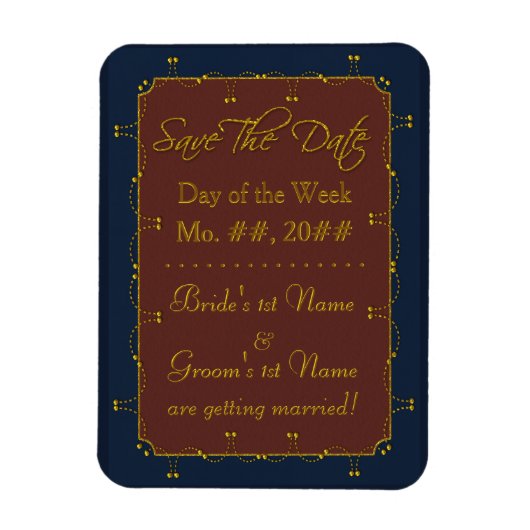 1776の結婚コレクション（日付の保存） マグネット (縦)