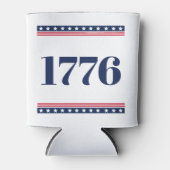 1776アメリカーナデザインの星条旗 缶クーラー (正面)