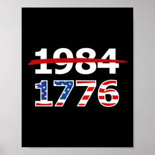 1776アメリカ愛国者デザイン会社レジスト1984 R ポスター