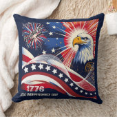 1776アメリカ独立記念日 クッション (ブランケット)